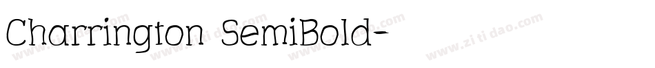 Charrington SemiBold字体转换